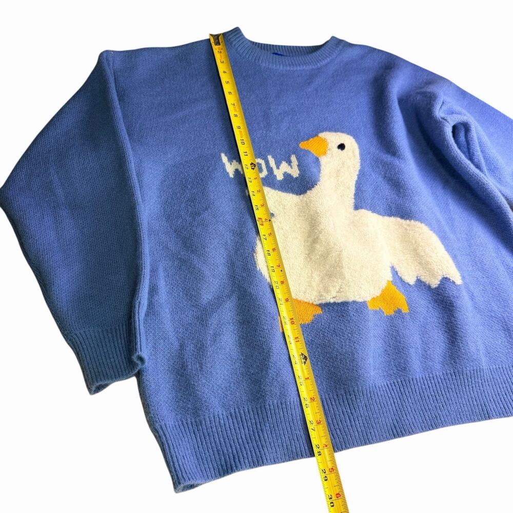 Aelfric EdenThe Wow Duck Sweater XL Cozy Loungewear Warm Fall Spring Comfy - Picture 12 of 12